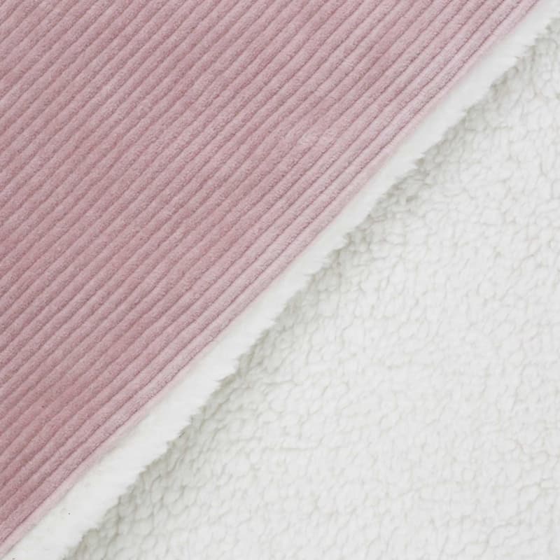 Couverture Sherpa, vieux rose wooly trois kilos sept h-24 — vue 4 sur 4