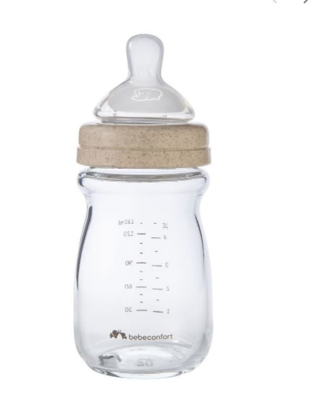 Biberons Col Large Verre Physio 130ml Sand 0+, bebeconfort — vue 2 sur 2