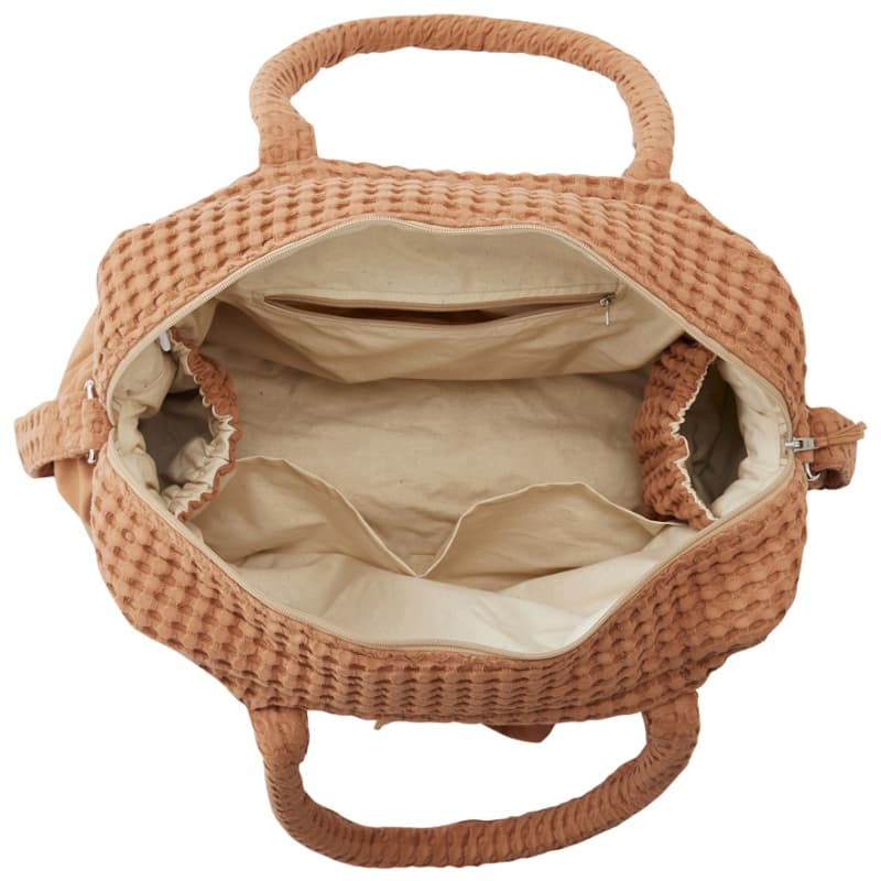 Sac a Langer Coton Gaufre, cassonade bb&co 03-24 — vue 3 sur 5