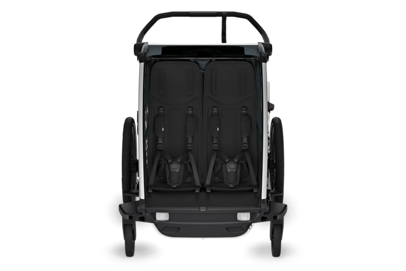 Chariot Cross 2 G3, slate active with kids thule — vue 3 sur 5