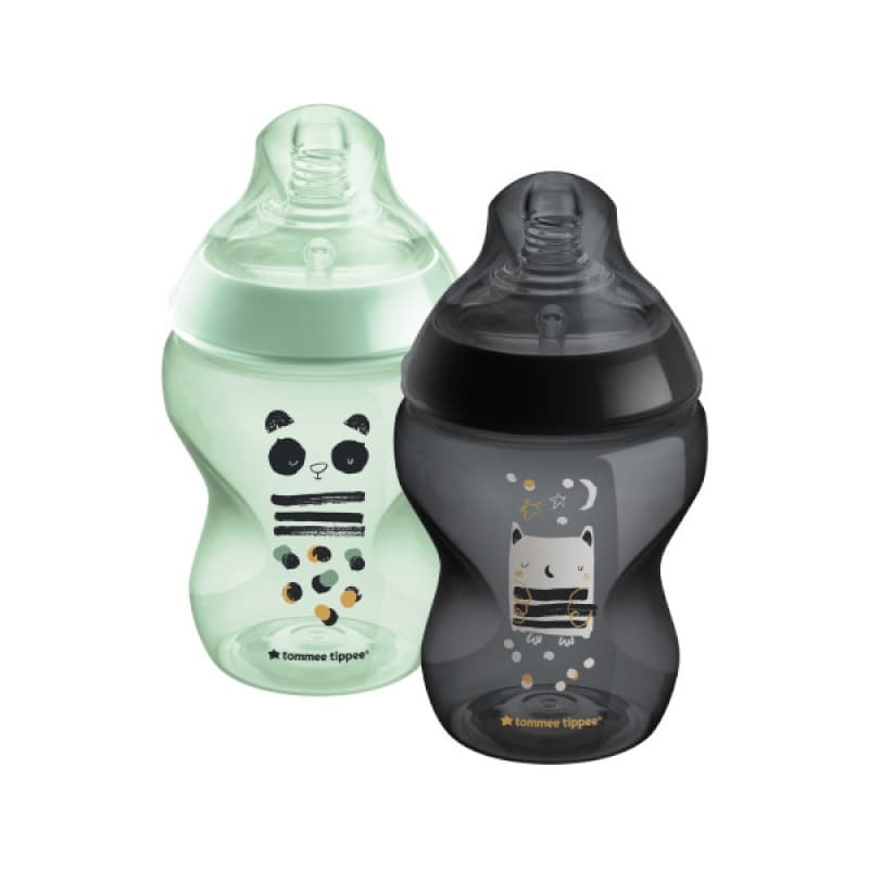 Biberon Ctn 260ml X 2 Decore, ollie la chouette tommee tippee multicolore — vue 1 sur 3