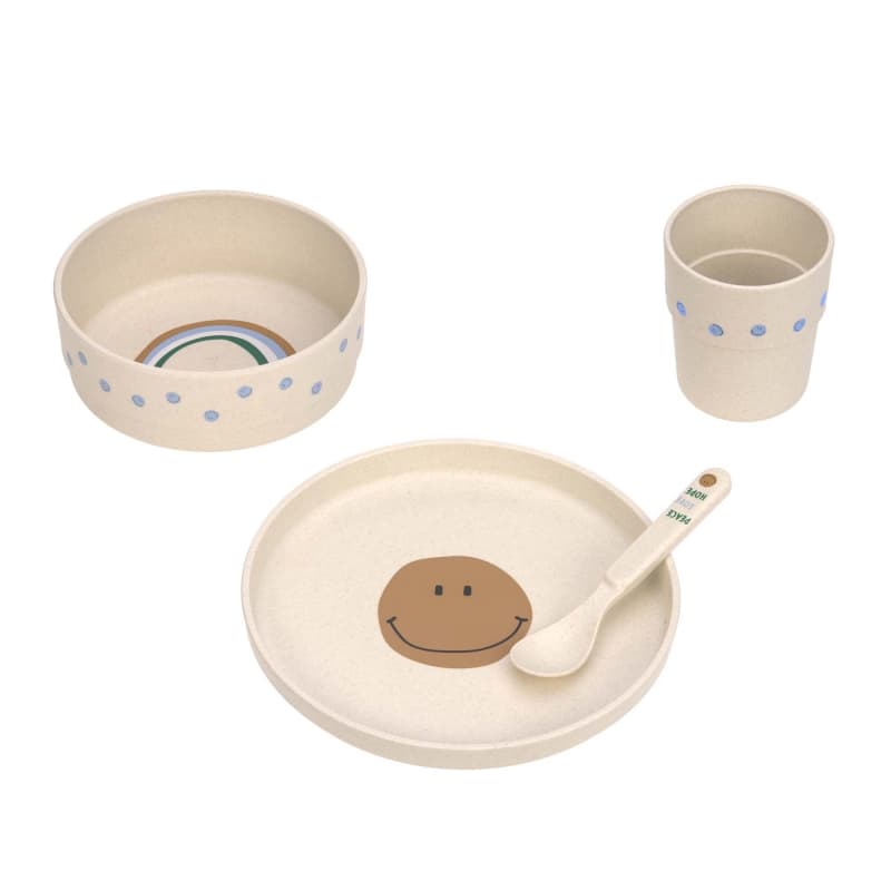 Coffret Repas Pp/cellulose Happy Rascals Smile, happy rascals lässig bleu ciel h-24