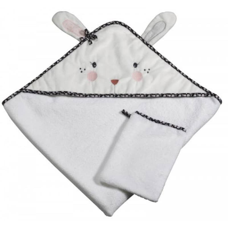 Cape de Bain avec Gant Miss Fleur de Lune, sauthon