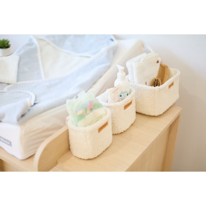 Paniers a Suspendre Set de 3, ecru childhome — vue 4 sur 5