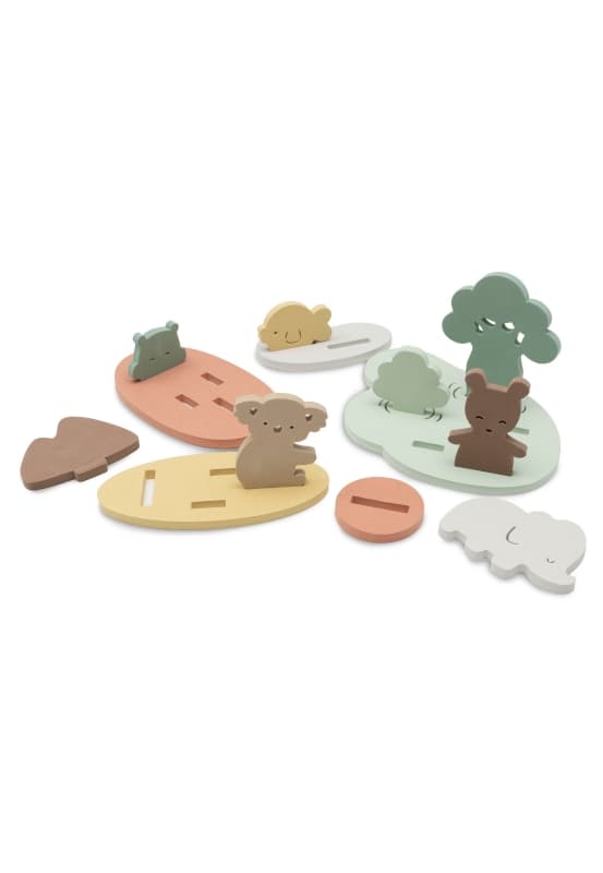Set de Jeux en Mousse de Bain, multicolore kangaroots jollein — vue 1 sur 3