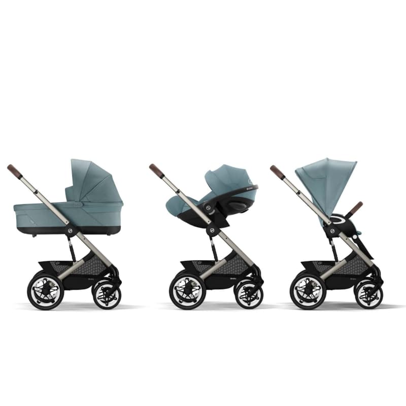 Poussette Talos S Lux Tpe, stormy blue light blue gold cybex 09-24 — vue 4 sur 5