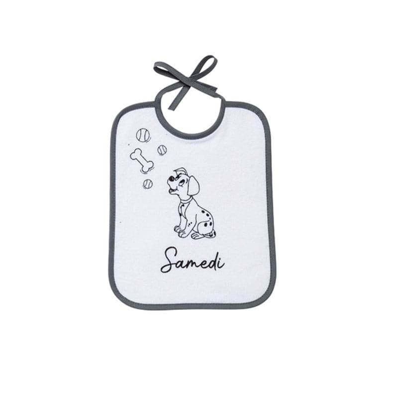 Lot de 7 Bavoirs Naissance - One, op 101 dalmatiens disney 20x25 — vue 4 sur 5