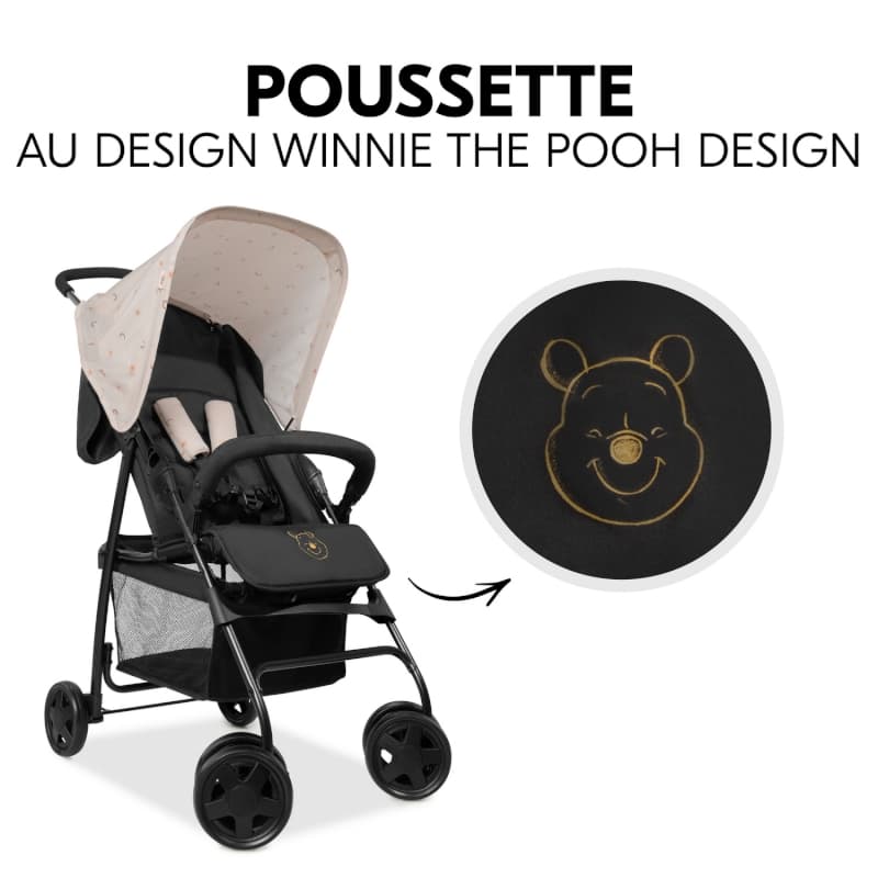 Pousette Sport Pooh Rainbow Beige — vue 3 sur 5