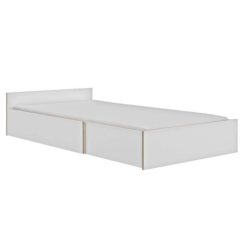 Lit Compact Evolutif 60x120, chene sonoma et uni blanc galipette intimi 06-18- — vue 1 sur 4