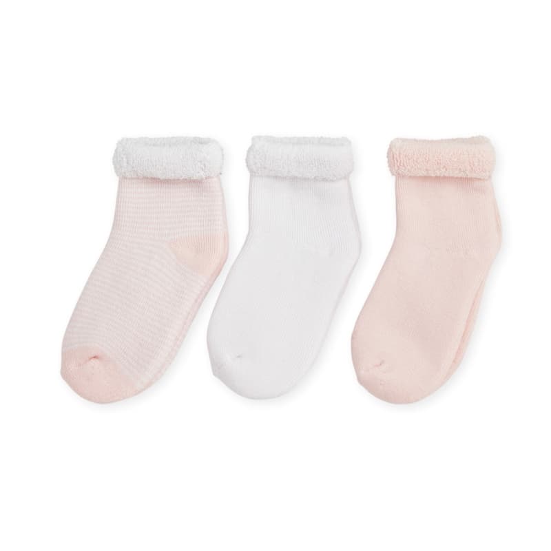 Chaussette Lot 3 - Rose - 0/3m, trois kilos sept