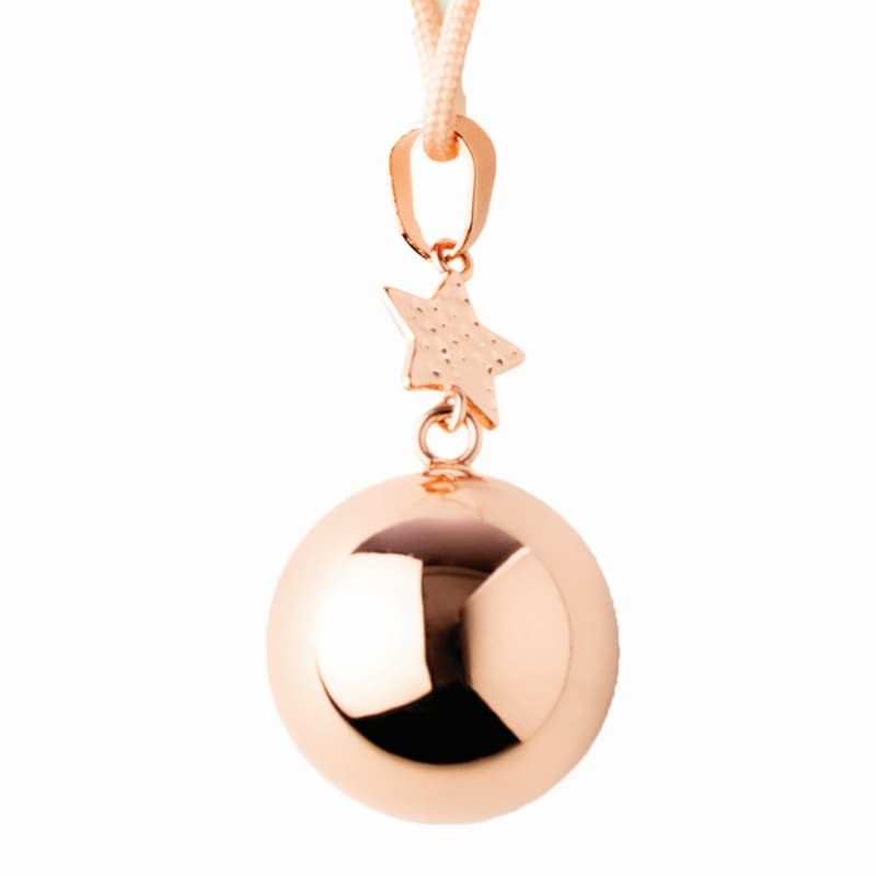 Bijou Grossesse Bola - Or Rose et Etoile Assortie, champagne bola pregnancy jewel 05-24