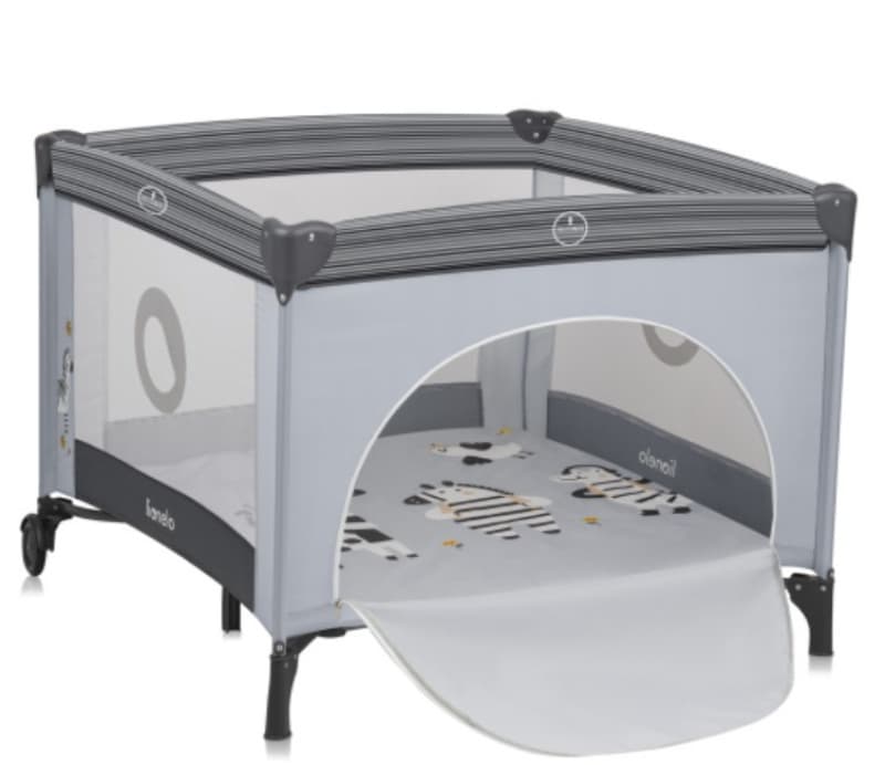 Parc Lit Bebe Grey Stone — vue 1 sur 2