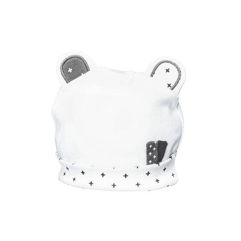 Bonnet Chao Chao, chao chao sauthon babywear blanc - gris fonce nais