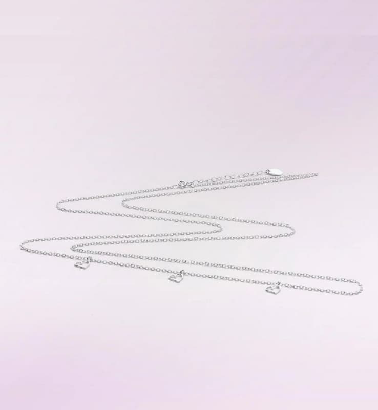Chaine en Laiton Plaque en Argent Rhodie, chaine en laiton plaqué en argent rhodié u — vue 1 sur 2