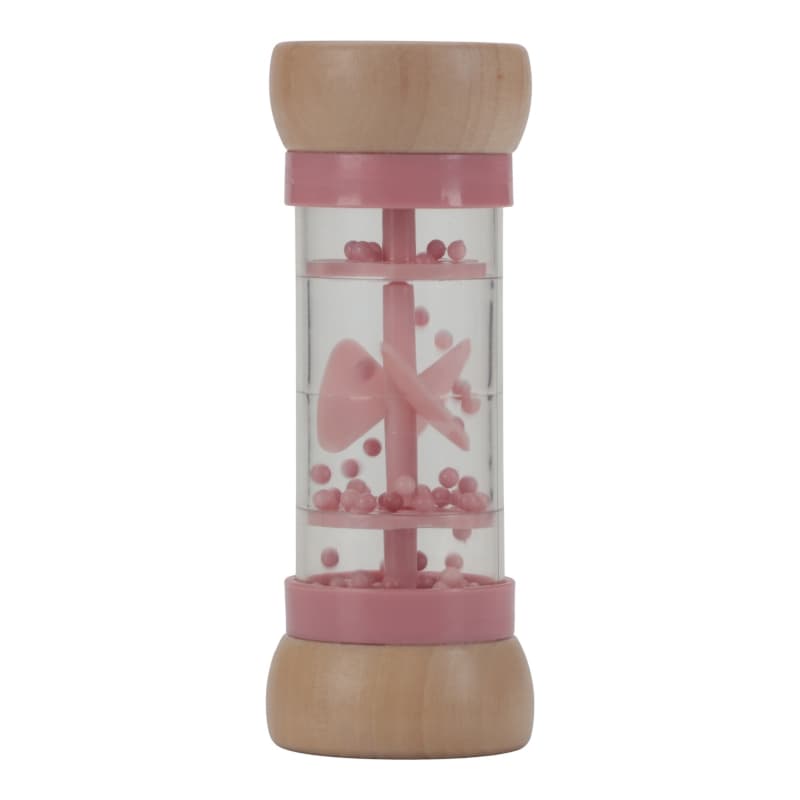 Hochet de Pluie en Bois Fsc, rose bois beige fairy garden little dutch — vue 4 sur 4