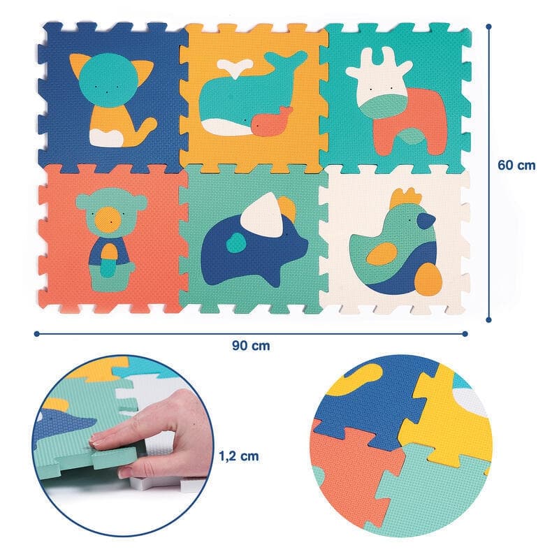 Dalles 6 Animaux, multicolore ludi — vue 5 sur 5