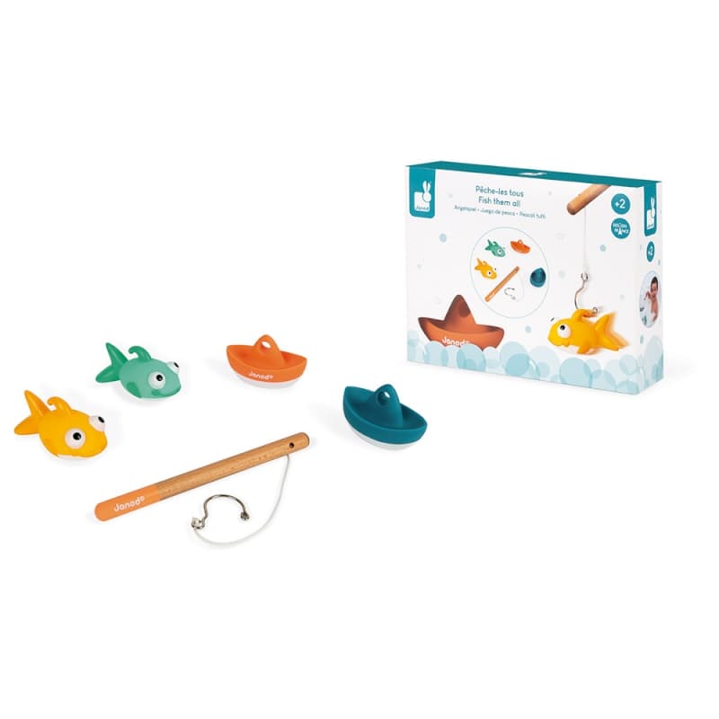 Peche- les Tous, bain janod multicolore 10,5 x 5 x 5 collection 2020 — vue 3 sur 4