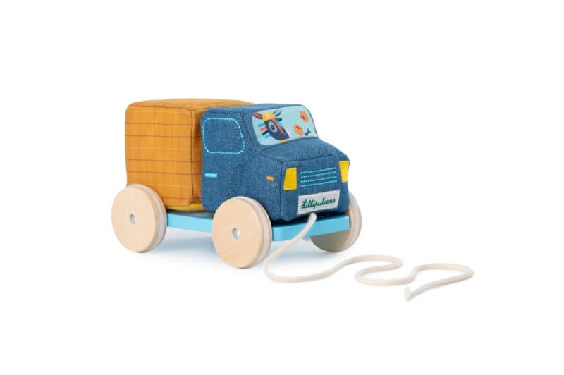 Camion Toupie a Tirer, j'explore lilliputiens bleu 16,5 x 10,2 x 10 collection 2024 p/e — vue 1 sur 5