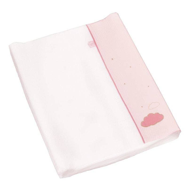 Matelas a Langer Petit Modele Rose Lily Poudree, lily poudree sauthon baby deco blanc - rose poudre — vue 2 sur 2