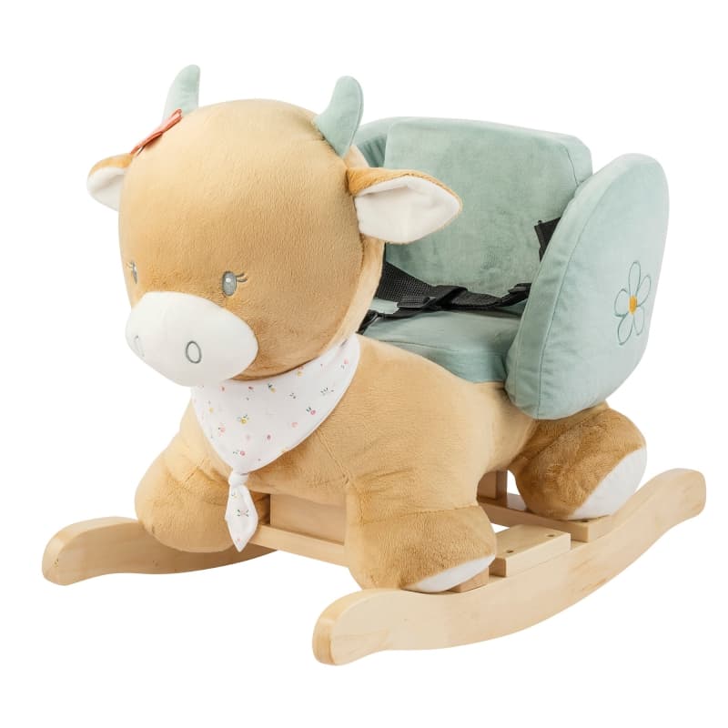 Bascule Vache Mila, mila, zoë & lana nattou beige h-23 — vue 1 sur 2