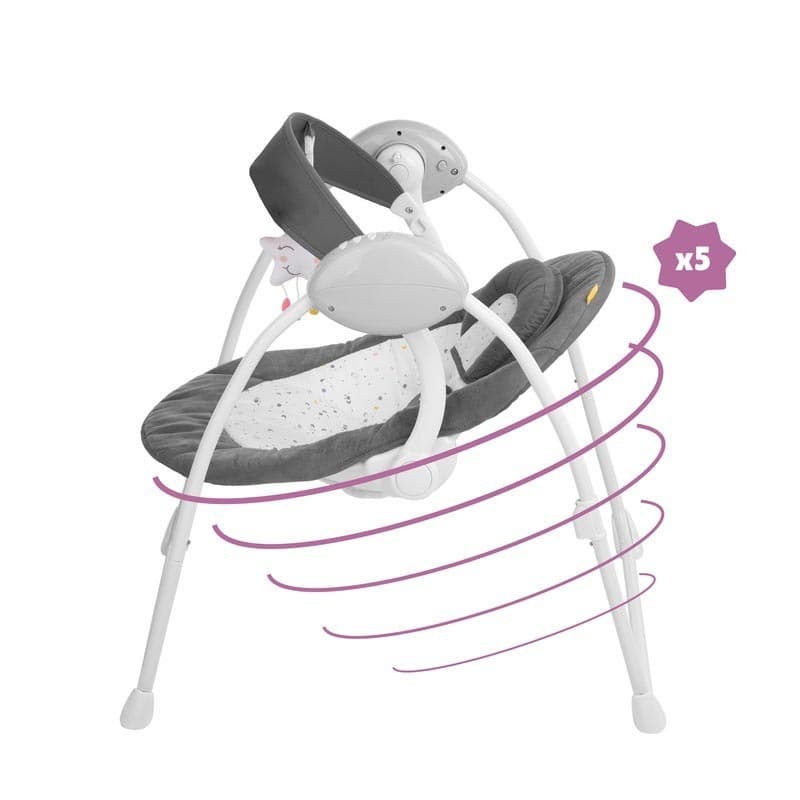 Bundle Bancelle Confort Moonlight + Adaptateur, babymoov france gris — vue 3 sur 5