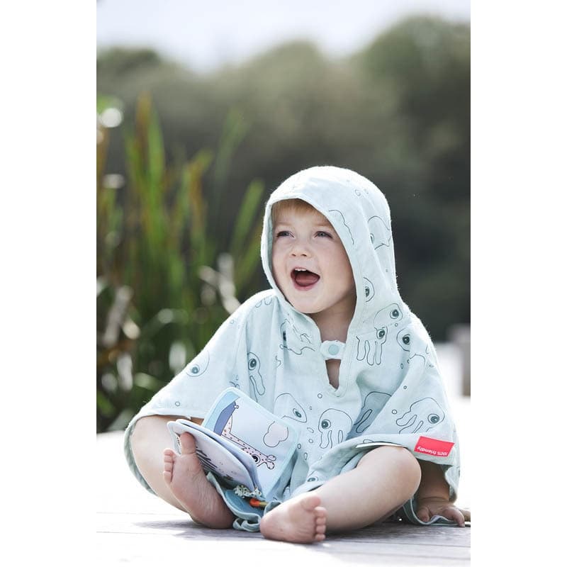 Poncho de Bain Sea Friends Bleu, seafriends bleu
