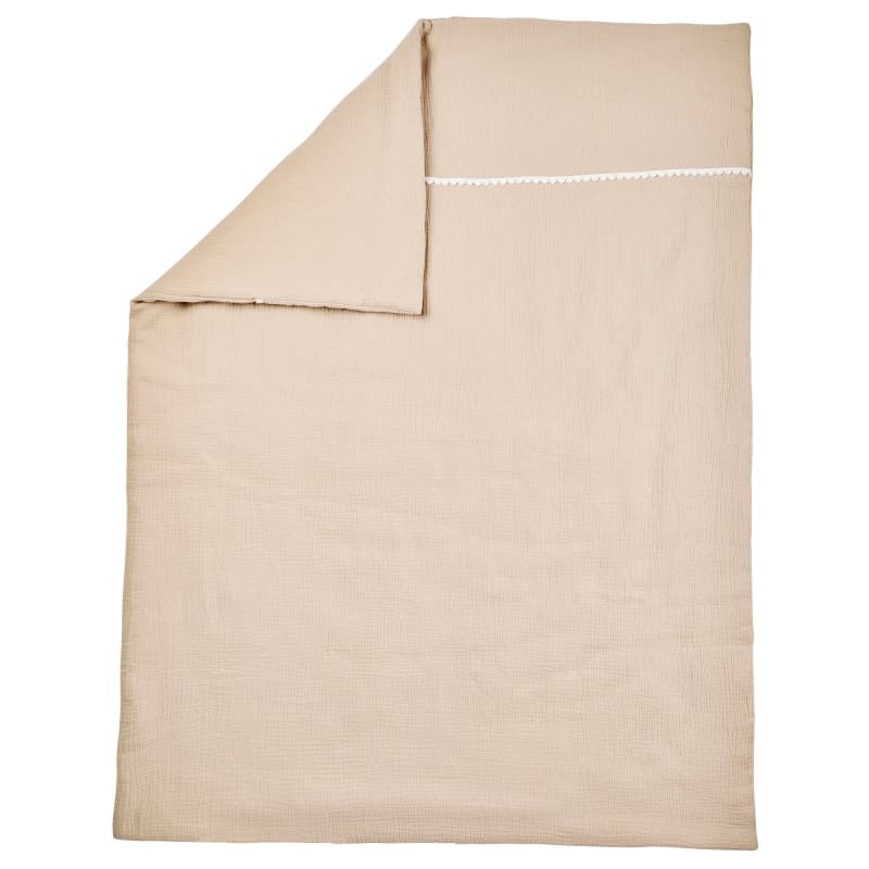 Couverture/ Edredon Gaze de Coton, sable 135x100cm fanfan nattou 25/07 — vue 2 sur 2
