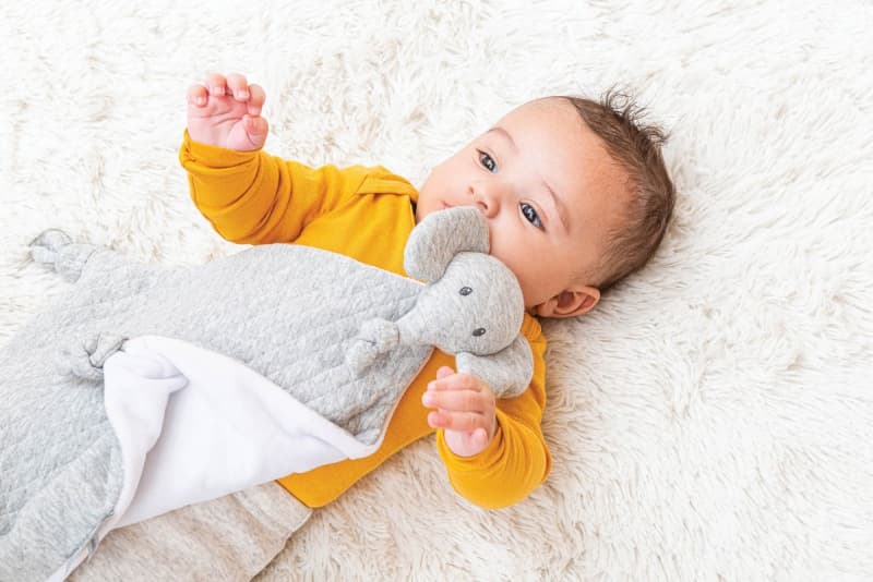 Doudou Jacquard Gris Tembo — vue 2 sur 2