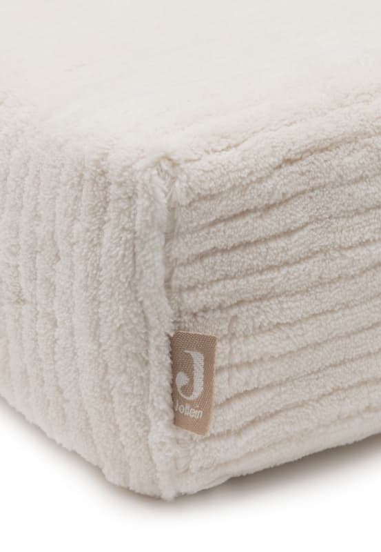 Housse Matelas a Langer, oatmeal 50x70cm cloudy rib jollein — vue 4 sur 4