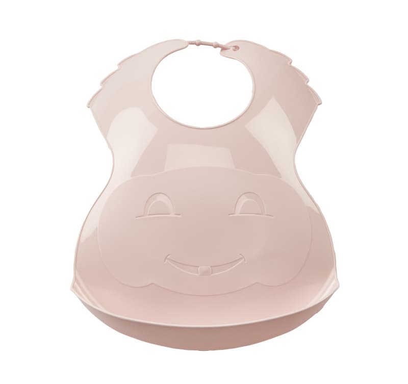 Bavoir Semi-rigide Rose Poudre, rose poudre per