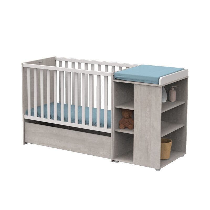 Lit Combine Evolutif 120x60 Nova Gris Loft Nova Gris Loft, sauthon — vue 1 sur 5