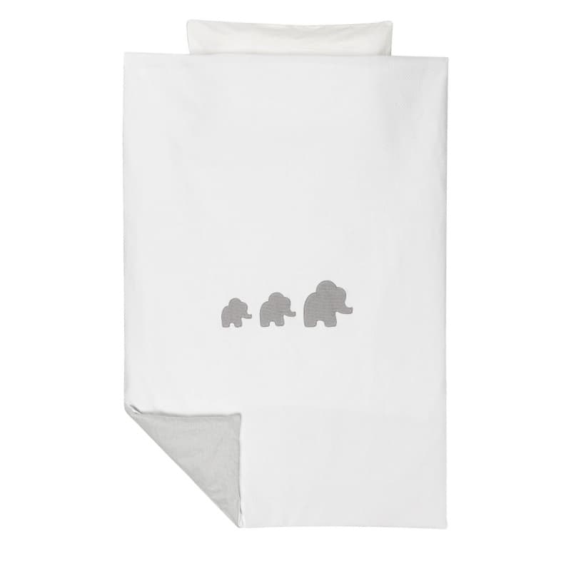 Housse de Couette avec Taie D Oreiller Tembo, tembo nattou blanc 100x140cm per