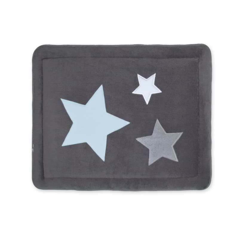 Tapis de Parc et Jeu Tapis de Parc 75x95cm Motif Etoile Gris Pady Softy + Terry, bemini motif étoile gris 94pingu