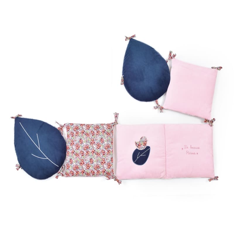 Boh'aime Tour de Lit, rose 180x30cm doudou sensoriel doudou et compagnie a-24 h-24 — vue 1 sur 5