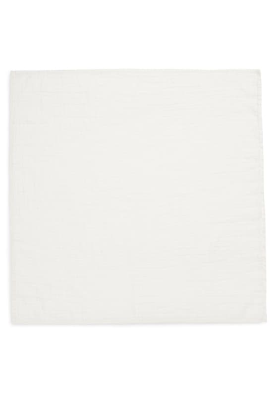 Lange Gaze de Coton Small X4, biscuit ivory 70x70cm basics jollein e-25 — vue 2 sur 4