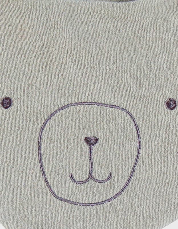 Bavoirs Bandana Eponge & Gaze de Coton Bio X2, fluffy, orso & lily noukie's — vue 5 sur 6