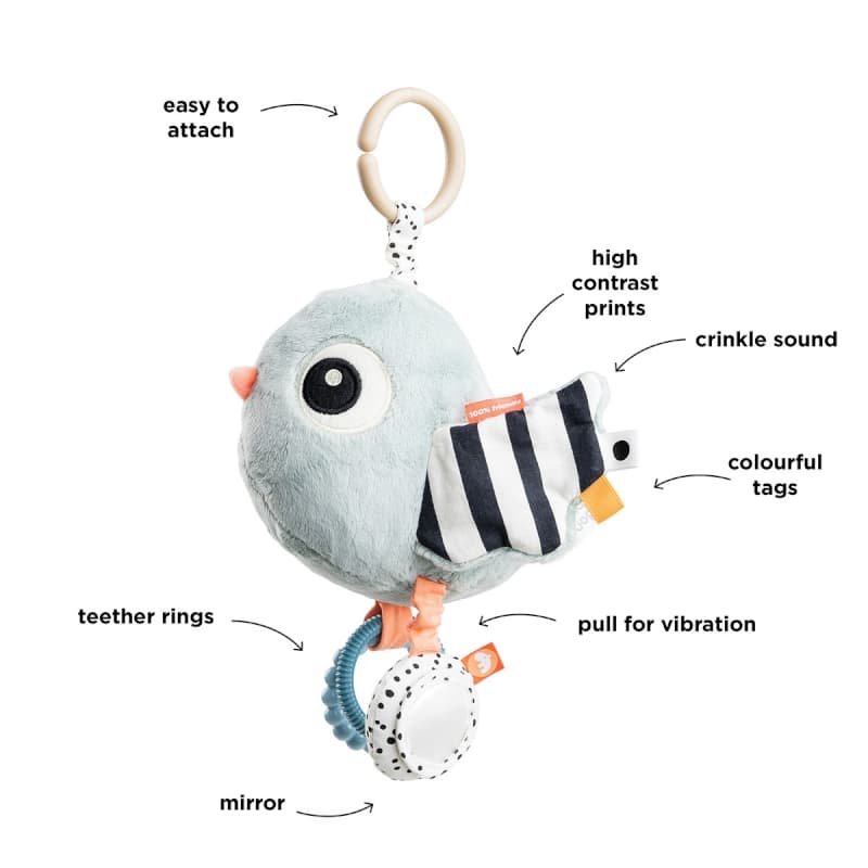Jouet Activite Sensoriel Birdee, bleu done by deer p24 — vue 4 sur 5