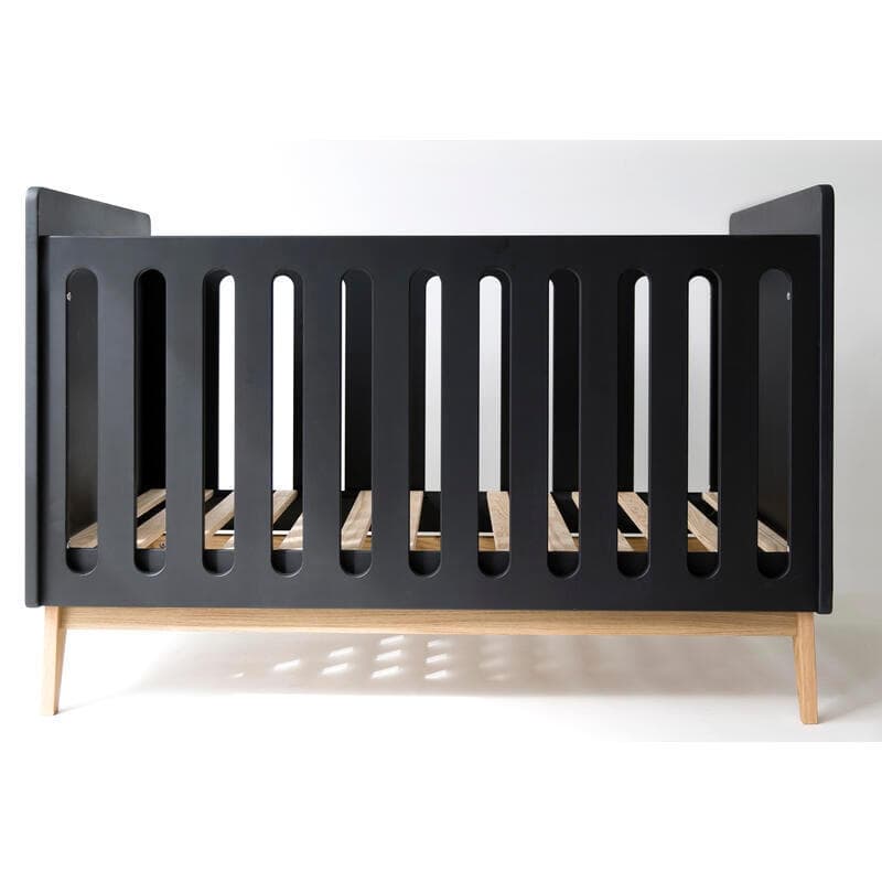 Lit Bebe 120x60cm Transformable en Banquette Pure Black, chambre pericles 125 x 67,90 x 94,90 — vue 1 sur 2