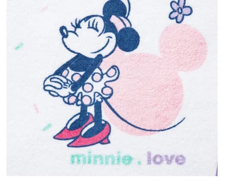 Bavoir Maternelle Minnie, minnie confettis disney 35x38 — vue 3 sur 3