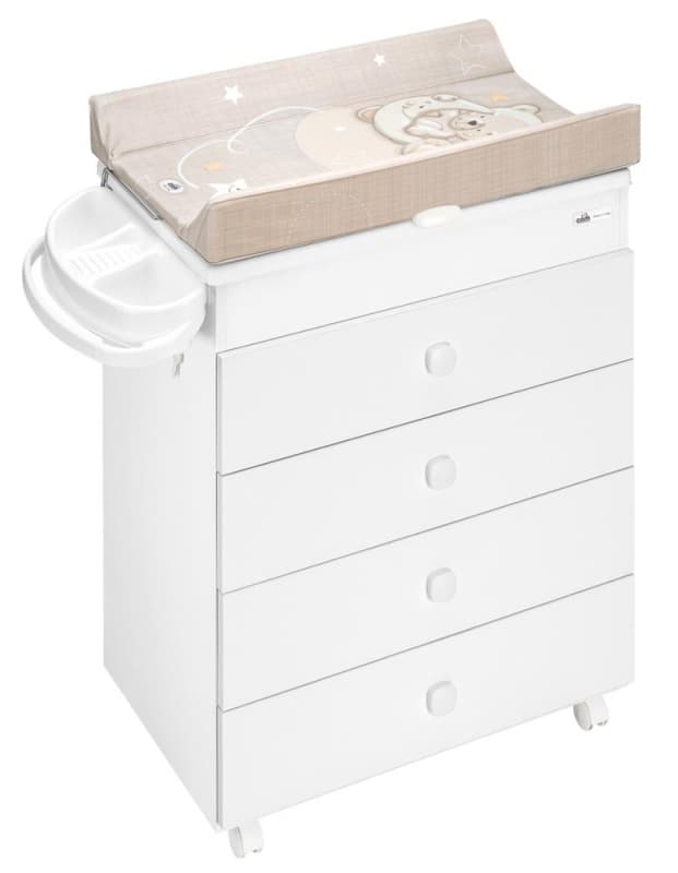 Commode Asia Blanc Orso Luna, chambres 93x47x100,50 e-23