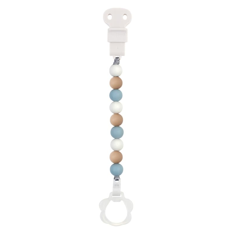 Attache Sucette Silicone Beige/bleu