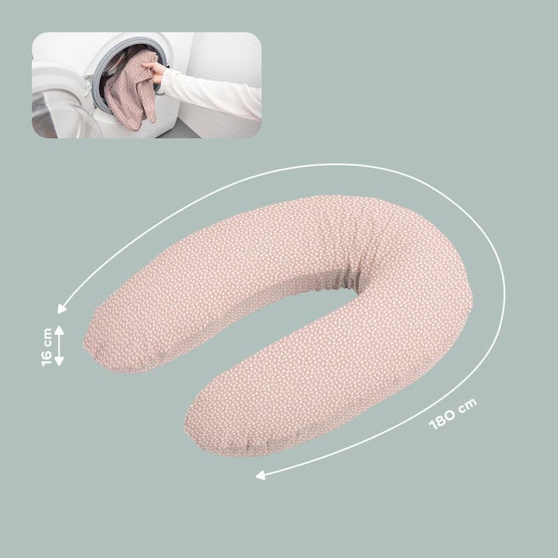Coussin de Maternite Doomoo Buddy Cloudy Pink, confort babymoov — vue 6 sur 7