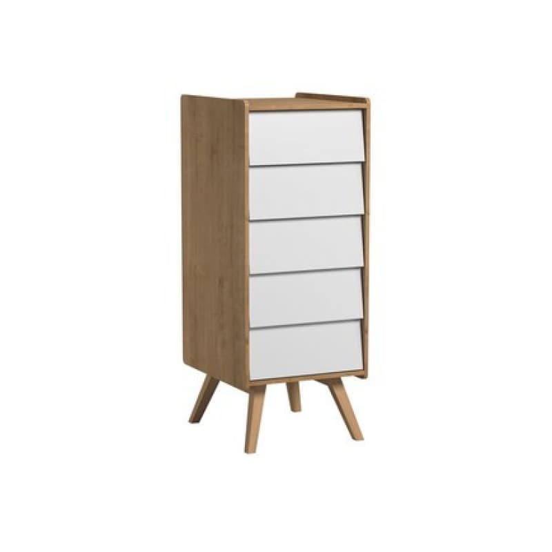 Chiffonnier Vox Vintage Bois, 40,5x50,5x128 bois/blanc