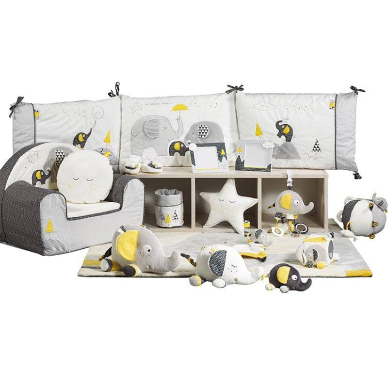Luminaire Babyfan, babyfan sauthon baby deco blanc/gris l 16 x h 22 c — vue 4 sur 4