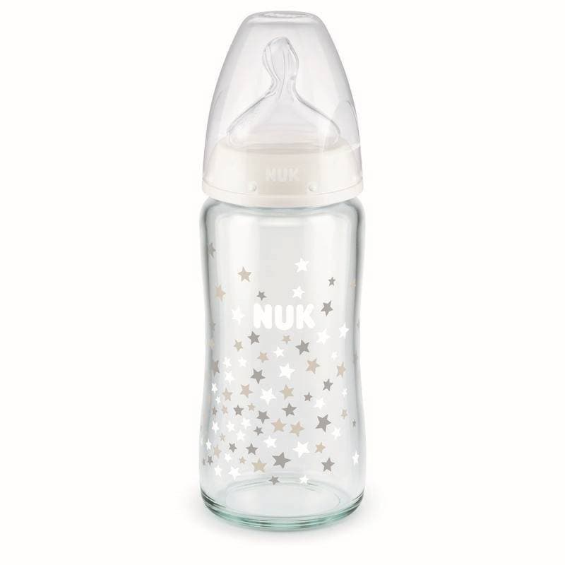 Biberon Fc+ 240ml Silicone 0-6m M Mixte Verre, nuk panaché/ multicolore 0-6 mois per — vue 1 sur 2