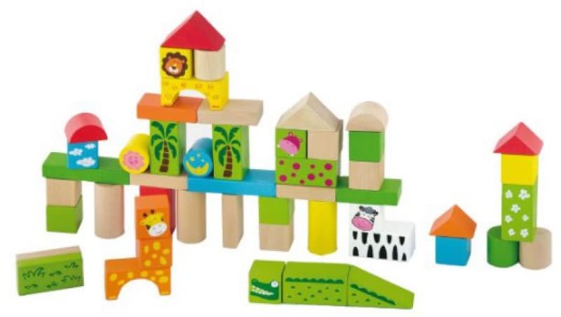 Jeu de Blocs Zoo 50 Pces