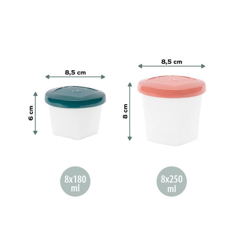 Babybols Biosources 8 X 250 Ml + 8 X 180ml, repas babymoov — vue 1 sur 5
