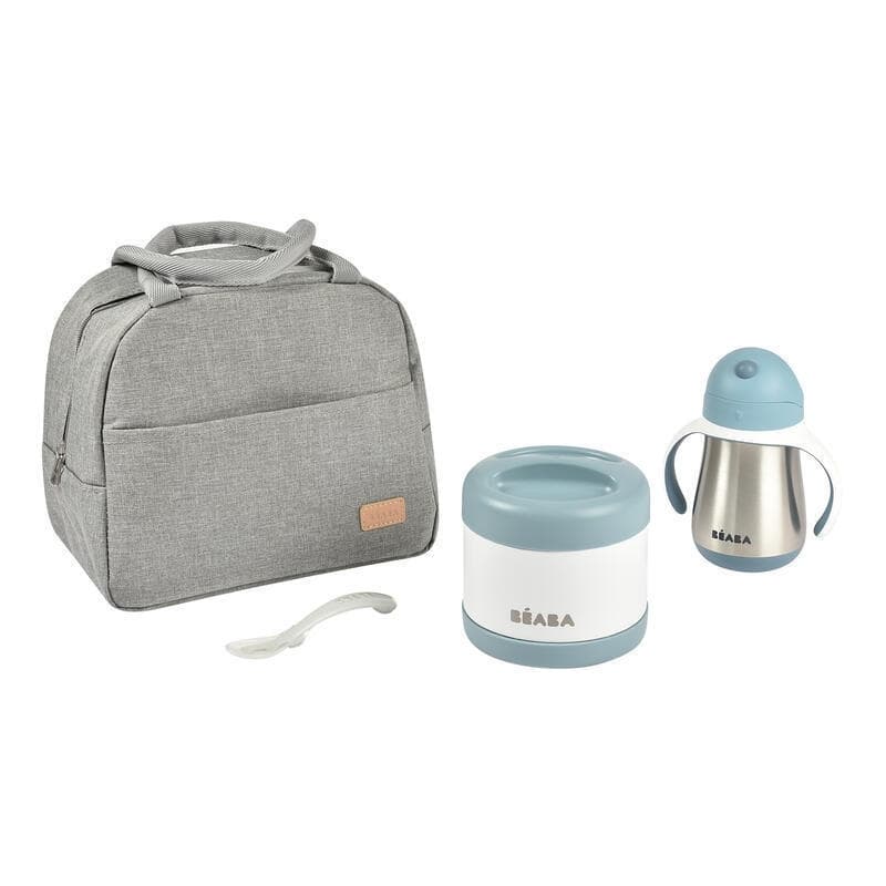 Set Repas On-the-go, windy blue beaba — vue 3 sur 3