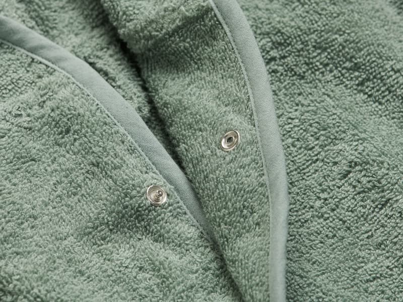 Peignoir Eponge, ash green 1-2a basics noos — vue 4 sur 5