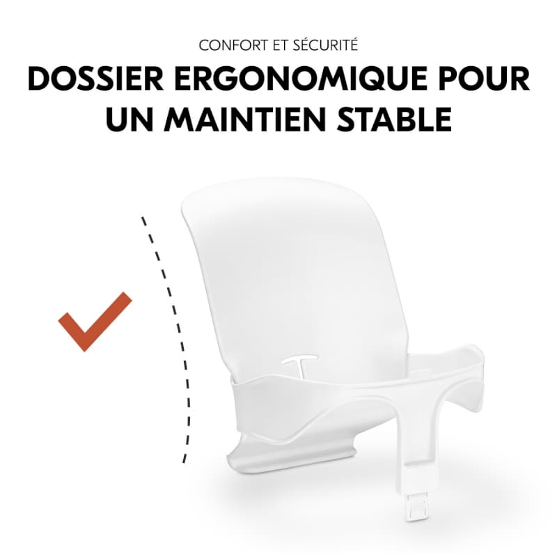 Dossier Babyset Chaise Haute Alpha/beta/arketa, blanc hauck p-24 e-24 — vue 5 sur 5